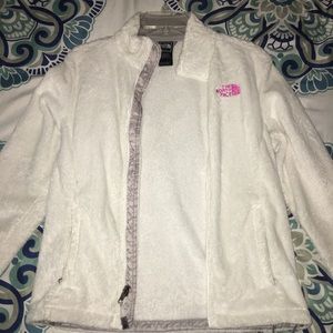 White North Face Jacket (Breast Cancer Addition)
